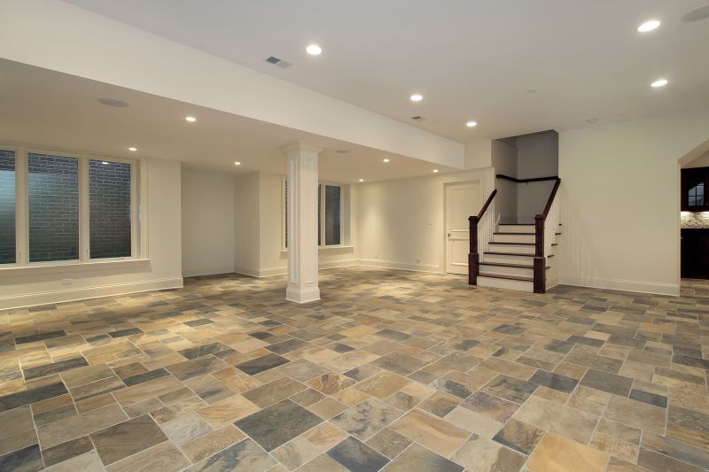 Finished Basement with Tile